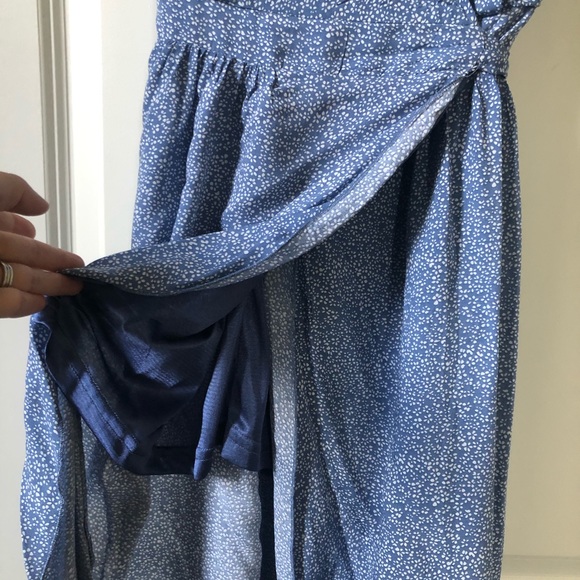 Blue Wrap Dress - Picture 4 of 9